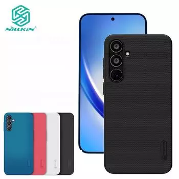 NILLKIN Жесткий чехол для телефона с экраном из ПК для Samsung Galaxy A35, ультратонкий противоударный чехол с защитой от отпечатков пальцев, задняя крышка For Galaxy A35 чёрный