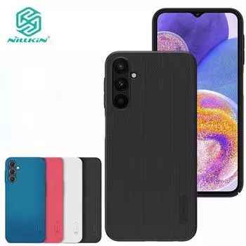 NILLKIN Жесткий защитный чехол для телефона из ПК для Samsung Galaxy A24 4G, ультратонкий жесткий противоударный чехол для задней панели из ПК с защитой от отпечатков пальцев For Galaxy A24 4G чёрный