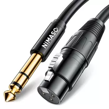 NIMASO TRS Male to XLR Female Conversion Cable Balanced Connection XLR Female to Male Microphone Cable Female to Male Audio Microphone Cable 1M