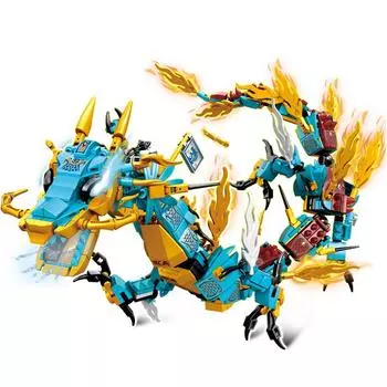 Ниндзя Святой Водный Восточный Дракон Легендарный Рыцарь Модель Строительные Блоки Наборы Городские Фигурки Кирпичи Конструкторы Игрушки Для Детей