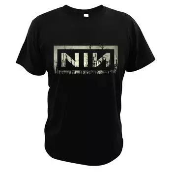 Nine Inch Nails-футболки NIN, американская индустриальная рок-группа, хипстерская уличная одежда, летняя одежда премиум-класса из чистого хлопка, унисекс, размер ЕС L