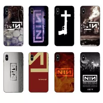 Девятидюймовые гвозди Nin для Apple iPhone 4 4S 5 5S SE 6 6S 7 8 11 Plus X XS Max XR Pro Max Мягкий узор из ТПУ iPhone 4