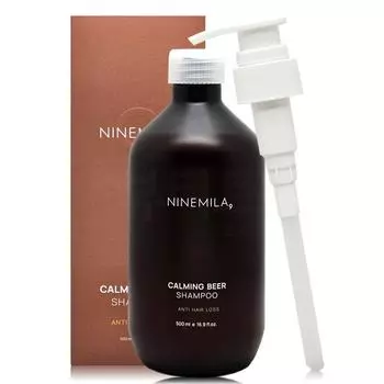 Nine Mila Calming Beer Beer Yeast Functional Shampoo Citrus Grapefruit Fragrance, 500ml, 1 unit