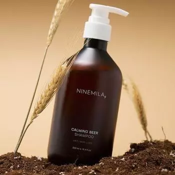Nine Mila Успокаивающий шампунь от выпадения волос с пивными дрожжами 500 мл