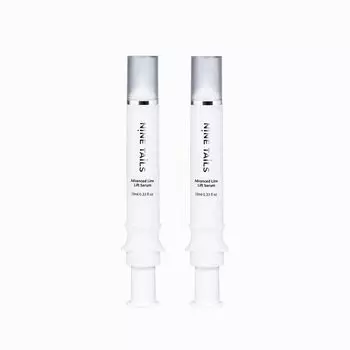 NINE TAILS Advanced Line Lift Serum 10 мл Набор из 2 сывороток Уход за кожей против старения Уход за порами Упругость Увлажнение Эластичность Глаза Глабелла Рот Лоб Носогубная область