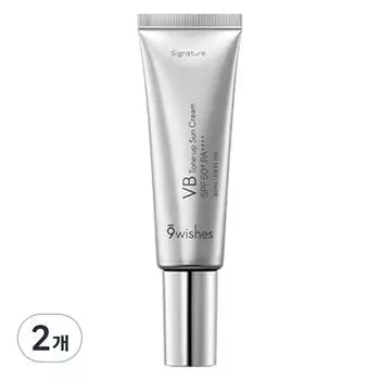 Nine Wishes VB Tone-Up Sun Cream Signature SPF50+ PA++++, 2 units, 50ml
