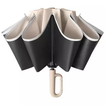 NINEMAX Folding 10 Automatic поставляется с отражающим ветром, ультрафиолетовым светом, большим карабином, складным, водонепроницаемым, можно использовать в дождь или дождливый тайфун