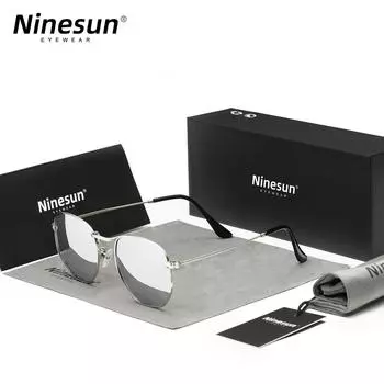 NINESUN Классические поляризованные солнцезащитные очки для мужчин/женщин с шестигранными линзами в стиле ретро с защитой от УФ-излучения 400 из нержавеющей стали Спортивные очки для вождения