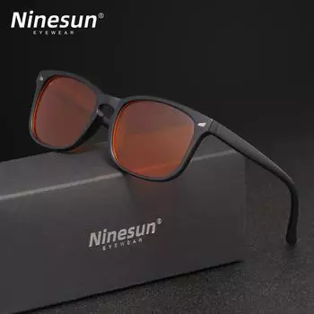 NINESUN Прямоугольные очки с блокировкой синего света для женщин и мужчин, очки с защитой от синего света, компьютерные очки с оптической линзой, снимающие усталость