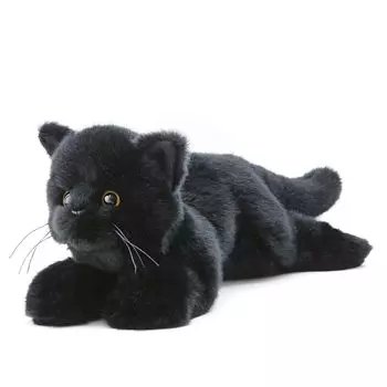 Nini and Kino Nesoberi Cat Black Cat Total Length Approximately 47cm Stuffed Cat Realistic Looks Like the Real Thing (Kitten)