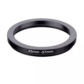 NinoLite Step Down Ring 43mm 37mm Aluminum Alloy Adapter Ring for Camera Lens Down (Step Ring)