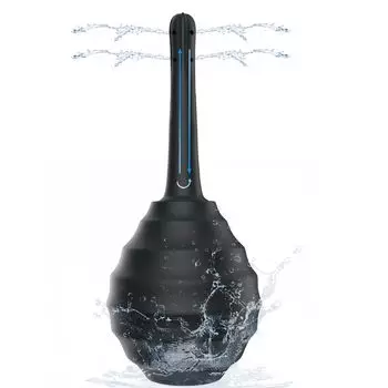 Ninonly Enema Многоцелевой 330 мл Большой обратный поток Ручной Пресс Вагинальный Очищающий Лосьон Изготовлен из Унисекс Устройство, Ирригатор, Емкость, Профилактика, чёрный