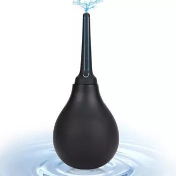 Ninonly Enema Multipurpose 280ml Large Backflow Prevention Manual Pump Lotion Made of Silicone Device, Irrigator, Capacity, Function, Type, Injector, чёрный