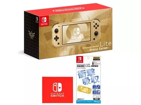 Nintendo Switch Lite Hyrule Edition лицензионная защитная ЖК-пленка для Nintendo Switch Lite Ударопоглощающая салфетка из микрофибры с логотипом Switch +