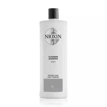 Nioxin System 1 Очищающий шампунь для редких натуральных волос 1000 мл