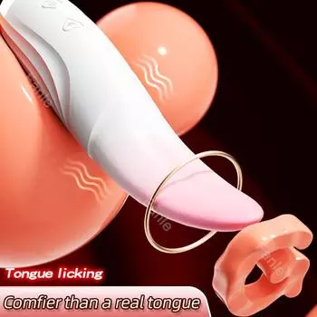 Nipple Vagina Tongue Licking Vibrator Massager Masturbation for Women Sex Toys Penetration Clitoris Stimulator Adult Supplies