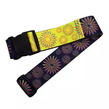 Nippon Atex West Point Luggage Suitcase Belt Japanese Pattern Blue Fireworks WPJ-103