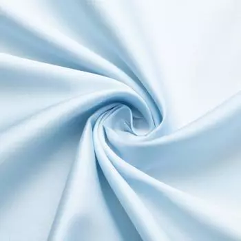 Nippon Chuko Cotton Sateen Fabric Width 108cm x 1m Light Blue Fabric Plain Fabric Cotton Satin Cut-off YS11063-53-1M