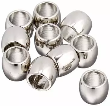 Nippon Chuko Leather Strap Length Adjustment Pack of W5 x Inner Diameter Silver Accessories Beads Leather Strap Length Adjustment Beads Beads, 10,