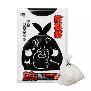 Nippon Giken Milk 50 шт. Для удаления мусора с домашних животных и предотвращения появления запаха. Мешки, непроницаемые для запахов, белые, 20 л, [с липучкой] подгузники, простыни, наполнитель,