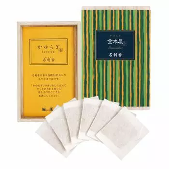 Nippon Kodo Kayuragi Османтус Визитные карточки Благовония Коробка из павловнии 6 штук Брусочки 6 штук (х 1)