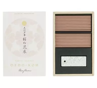Nippon Kodo Oedo Incense Cherry Blossom Clothes no 60 sticks with incense holder (Sakura Hanagoromo)