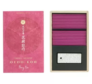 Nippon Kodo Oedo Incense Hanamachi Peony Comes with incense holder (60 sticks)