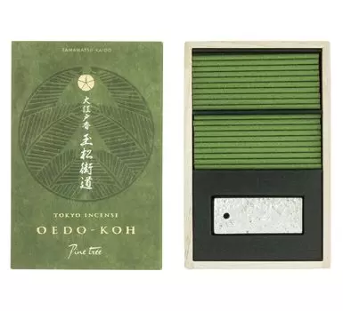 Nippon Kodo Oedo Incense Tamamatsu Kaido 60 палочек с подставкой для благовоний белый