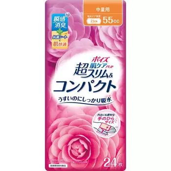 Nippon Paper Crecia Poise Pad Super Slim & Compact 24 листа для среднего объема [55 куб. см] Super Slim & Compact 24 листа для среднего объема [55 куб. см] (мед 1 set