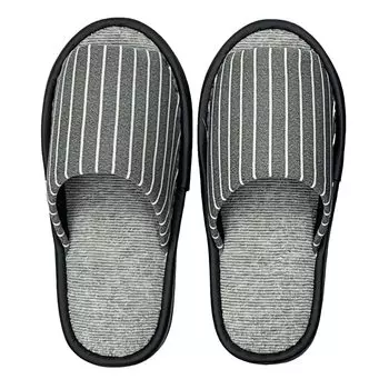 Nippon Slippers Clindays Deodorizing Outside Sewing Stripes Gray 093711 22-24cm