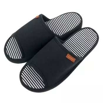 Nippon Slippers Slippers Knit Comfort Memory Foam Black 030032 24-25cm