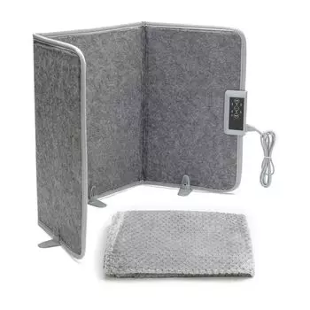 NIPPONSPACE Панельный обогреватель для ног Обогреватель для ног Панельный обогреватель Складной обогреватель для домашних животных Автоматическое выключение Ноги стола Защита от холода Инфракрасный обогреватель для стола