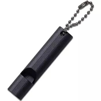 Nirvisa Whistle Disaster Prevention Whistle Disaster Loud Emergency Modern Design Mud Black