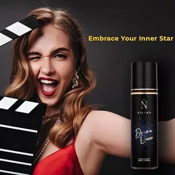 Nisara Drama Queen Спрей для тела для женщин - 200 мл | Цветочный фруктовый аромат Парфюм | с нотами персика и ванили | Стойкий спрей 200 ml