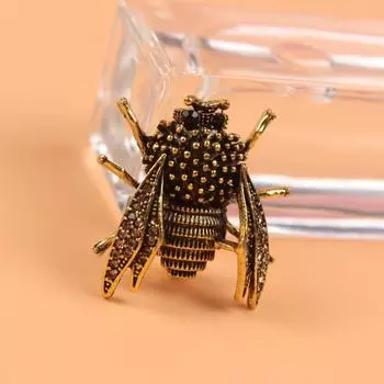 Ниша Черная насекомая Цикада Брошь Женственность Винтажная Булавка для Пальто Аксессуары