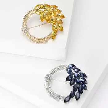 Ниша Высококачественная брошь в виде колоса пшеницы Модный костюм Платье-булавка Брошь Элегантная одежда Аксессуары для женщин