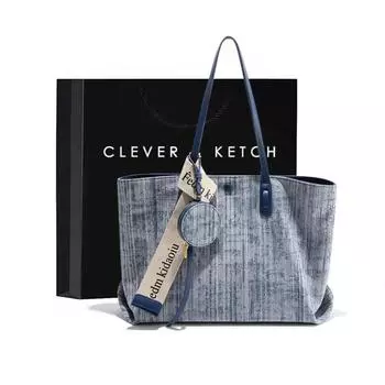 Ниша в стиле ретро, сумка через плечо, сумка для поездок на работу, большая вместительная сумка, женская сумка, длина 43 см, ширина 13 см, высота 28 см синий