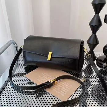 Нишевая элитная женская сумка, новинка 2023 года, осень/зима, модная ретро-модная маленькая квадратная сумка для поездок на работу, для отдыха, сумка через плечо с диагональю на одно плечо