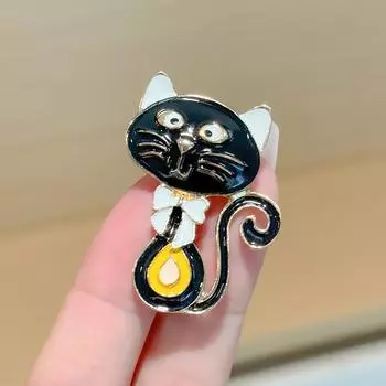 Нишевая брошь женская высокого класса Sense милая личность капающий котенок корсаж костюм аксессуары