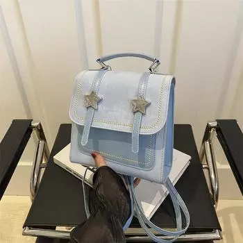 Нишевая дизайнерская сумка, новый ретро-рюкзак для повседневного ношения, модный повседневный студенческий рюкзак, женская сумка белый