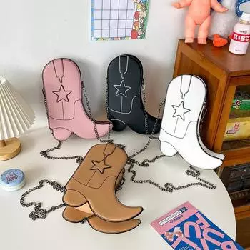 Нишевая дизайнерская сумка персонализированная креативная сумка для ботинок милая забавная сумка через плечо женская сумка хаки