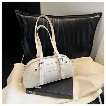 Нишевая дизайнерская сумка женская новая с высоким чувством стиля на одно плечо через плечо модная простая портативная сумка-подушка белый