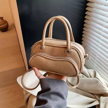 Нишевая дизайнерская сумочка, персонализированная сумка-лягушка, модная, универсальная, высококлассная, милая сумка-горошек, мини-сумка-мессенджер 19*6.5*10 хаки