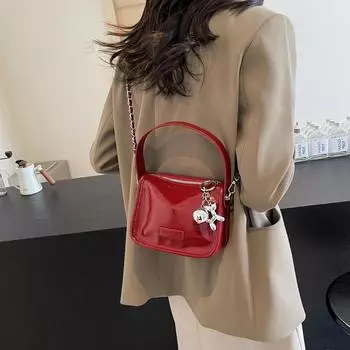 Нишевая французская сумка подмышкой женская летняя 2024 новая модная сумка через плечо персонализированная женская маленькая квадратная сумка without pendant