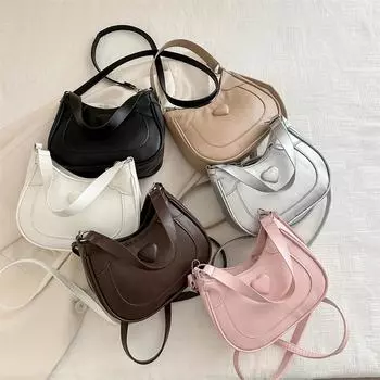Нишевая индивидуальная весенняя сумка для женщин, новый стиль, популярная красивая сумка через плечо, повседневная ручная рабочая сумка в форме полумесяца