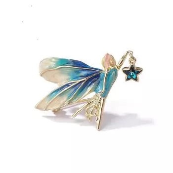 Нишевая Милая Звезда-Выбор Эльф Брошь Женственность Высококачественные Аксессуары Для Костюмов Украшение Для Пальто