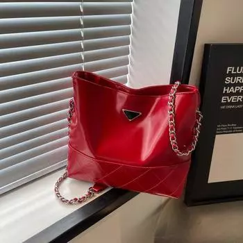 Нишевая модная сумка через плечо, простая сумка-мессенджер, популярная сумка-ведро 2024, новая летняя модная повседневная сумка из ткани чёрный