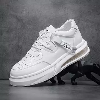 Нишевая мужская обувь осенне-зимняя белая обувь спортивная и любительская обувь на воздушной подушке модная обувь для скейтбординга персонализированная универсальная обувь Вэньчжоу 38