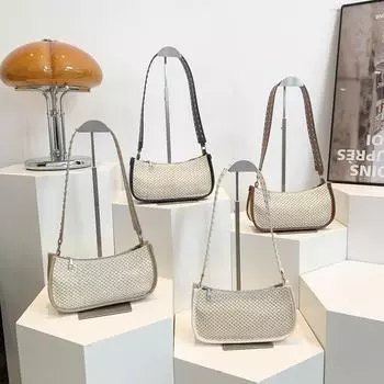 Нишевая портативная повседневная и красивая летняя модная сумка в форме полумесяца, модная и персонализированная ручная женская сумка через плечо