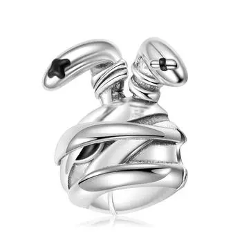 Нишевая повязка Бусины кролика Мода Простое серебро 925 пробы Простые серебряные браслеты Аксессуары из бисера